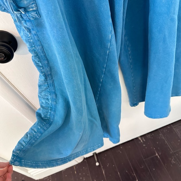 Free people movement Blue Wide Leg Cargo style Sweatpants Size Small - Picture 4 of 7